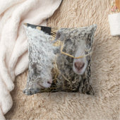 かわいいヤギ クッション (ブランケット)