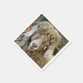 かわいいヤギ スタンダードカクテルナプキン (角)