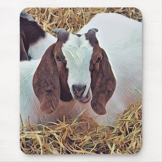 かわいいヤギ マウスパッド (正面)
