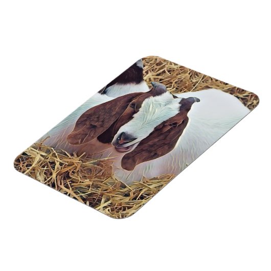 かわいいヤギ マグネット (左側)