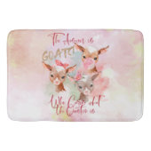 かわいいヤギ |水彩答えはヤギ バスマット (正面)