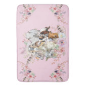 かわいいヤギ |水色ヤギポートレートGetYerGoat™ バスマット (正面縦)