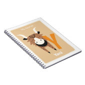 かわいいヤク | 個人のイニシャルY 子供の日記帳 ノートブック (右側)