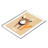 かわいいヤク | 個人のイニシャルY 子供の日記帳 ノートブック (左側)