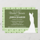 かわいいヤシの木のパターン 招待状 (正面/裏面)