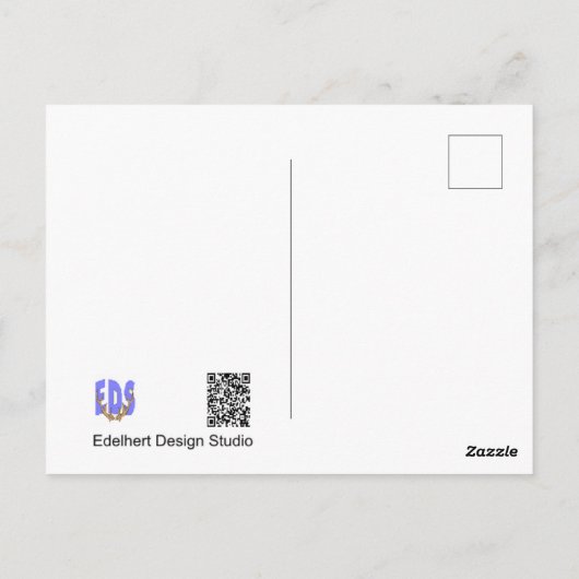 かわいいヤマアラシの顔のDIYハッピーバースデーポストカード ポストカード (裏面)