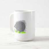 かわいいヤマアラシ コーヒーマグカップ (正面左)