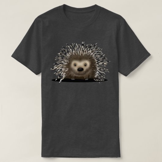かわいいヤマアラシ Tシャツ (デザイン正面)