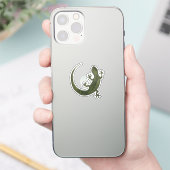 かわいいヤモリのイラスト シール (スマートフォン)