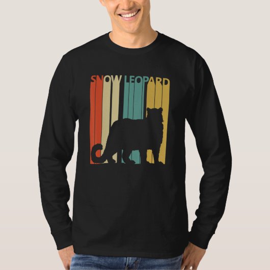 かわいいユキヒョウ動物 Tシャツ (正面)