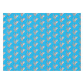 かわいいユキヒョウ漫画イラストレーション テーブルクロス (正面(横))