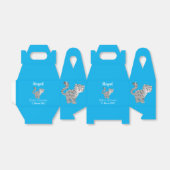 かわいいユキヒョウ漫画イラストレーション フェイバーボックス (折り畳みなし)