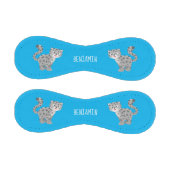 かわいいユキヒョウ漫画イラストレーション 野球ボール (パネル)