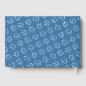 かわいいユキヒョウ眠って雲上にベビーバプテスマ ゲストブック (裏面)