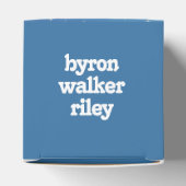 かわいいユキヒョウ雲の上で眠る赤ちゃんシャワー フェイバーボックス (上部)