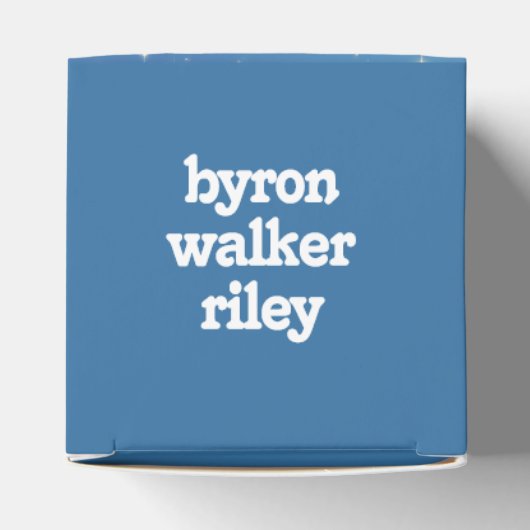 かわいいユキヒョウ雲の上で眠る赤ちゃんシャワー フェイバーボックス (上部)