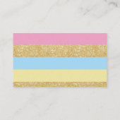 かわいいユニコーンあなたのユニコーンの名前のゲームカードとは エンクロージャーカード (裏面)