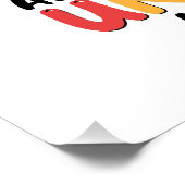 かわいいユニコーンおもしろい虹 ポスター (コーナー)