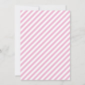 かわいいユニコーンがダブリングする子供の女の子の誕生日 招待状 (裏面)