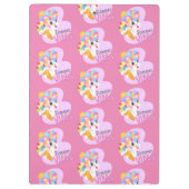 かわいいユニコーンとアイスクリーム クリップボード (裏面)