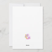 かわいいユニコーンとアイスクリーム シーズンカード (裏面)