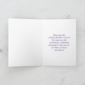 かわいいユニコーンと姪のバースデーカード カード (内部)