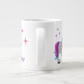 かわいいユニコーンと星 ジャンボコーヒーマグカップ (裏面)
