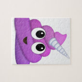 かわいいユニコーンのウンチのemoji ジグソーパズル (横)