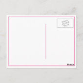 かわいいユニコーンのカラフルなありがとう ポストカード (裏面)