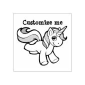 かわいいユニコーンのスタンプ ラバースタンプ (インプリント)