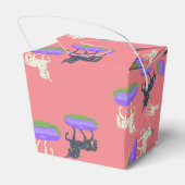 かわいいユニコーンのドーナツのパターン フェイバーボックス (裏面サイド)