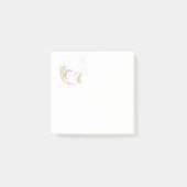 かわいいユニコーンのノート ポストイット (正面)