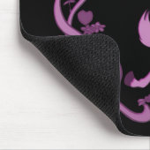 かわいいユニコーンのハートによっては3つが開花します マウスパッド (コーナー)