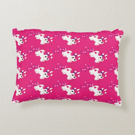 かわいいユニコーンのベビー家具 アクセントクッション (裏面)