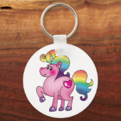 かわいいユニコーンのポニー キーホルダー (正面)