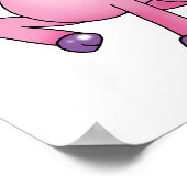 かわいいユニコーンのポニー ポスター (角)