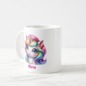 かわいいユニコーンのマグカップ コーヒーマグカップ (正面左)