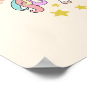かわいいユニコーンの励まし ポスター (角)
