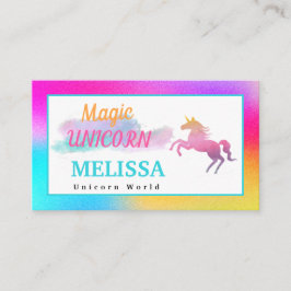かわいいユニコーンの名刺 名刺