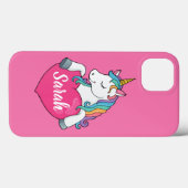 かわいいユニコーンの名前入り Case-Mate iPhoneケース (裏面 (横))