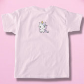 かわいいユニコーンの女の子Tシャツ Tシャツ