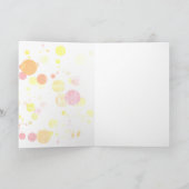 かわいいユニコーンの子供たち教室バレンタインデー シーズンカード (内部)