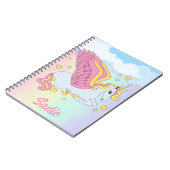 かわいいユニコーンの子供用ノート   ノートブック (左側)