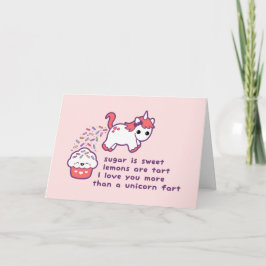 かわいいユニコーンの屁 カード