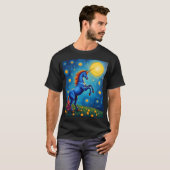 かわいいユニコーンの星空 (1) Tシャツ (正面フル)