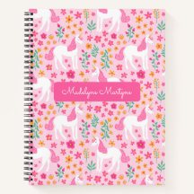 かわいいユニコーンの花 ピンクの名前付き