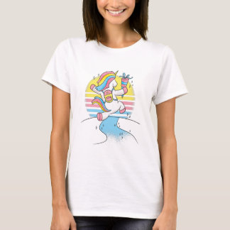 かわいいユニコーンのTシャツ Tシャツ