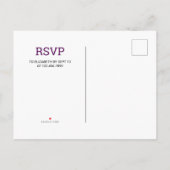 かわいいユニコーンはベビーシャワーを結び付けます インビテーションポストカード (裏面)