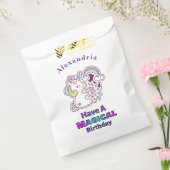 かわいいユニコーンは魔法の誕生日 フェイバーバッグ (封をした状態)