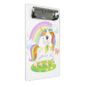 かわいいユニコーンイラストレーション#1 ミニクリップボード (アングル)